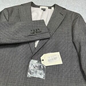 Crosby & Howard Blazer Mens Small Grey 3D Wool Geometric Lightweight Sports Coat